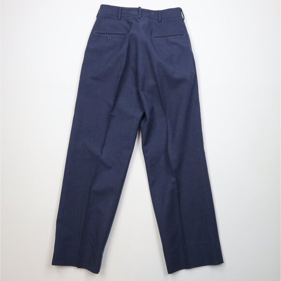 Vtg 50s Korean War USGI Mens 30x31 Wool Serge 18oz USAF Wide Leg Pants Trousers - Picture 11 of 15